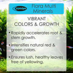 Crystalpro Flora Multi Minerals leaf vibrance close-up shows healthier leaves.