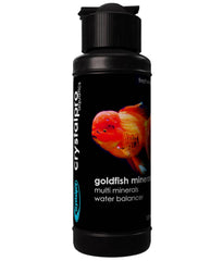 Crystalpro Goldfish Minerals bottle pour shows easy mineral addition for vibrant goldfish health.