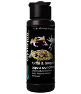 Crystalpro Turtle & Amphibian Water Conditioner bottle shows concentrated formula for safe tap water