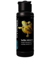 Crystalpro Turtle Minerals bottle cap dosage illustration for turtle health and water balance