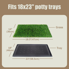 Cshionary 2026 Pheromone Washable Artificial Grass Dog Potty Pad – 18.5x14, 2 Pack, Indoor/Outdoor