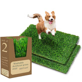 Cshionary 2026 Pheromone Washable Artificial Grass Dog Potty Pad – 18.5x14, 2 Pack, Indoor/Outdoor