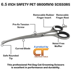 CT Createch Tools pet scissors 4in small-scissors designed for precise face trimming.