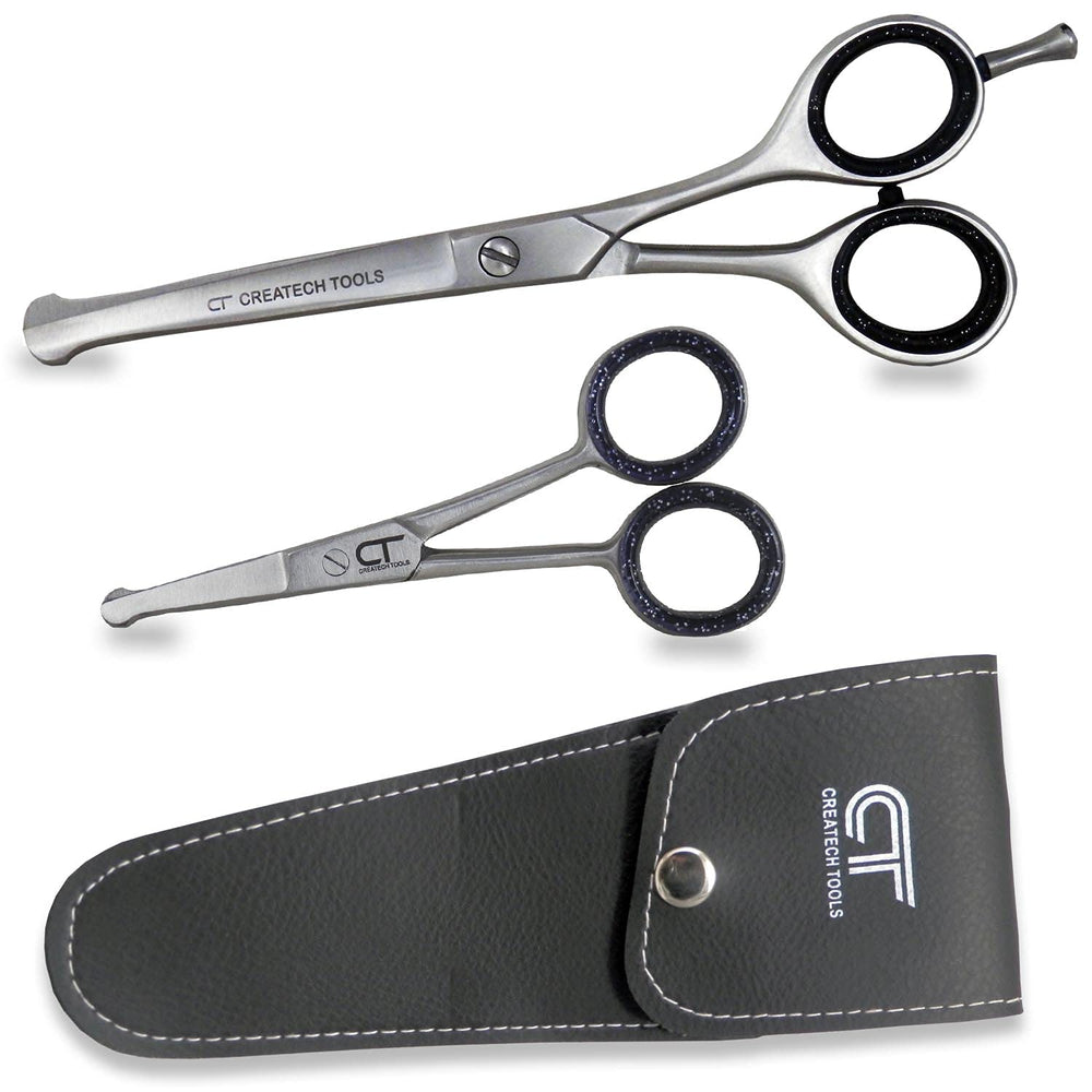 CT Createch Tools pet scissors 6in curved blade enables safe, precise trims on pets.