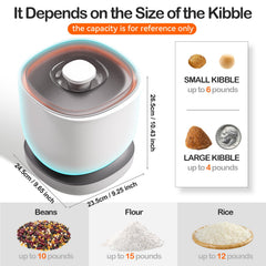 CTIME airtight container scoop slot neatly holds the 1-cup scoop.