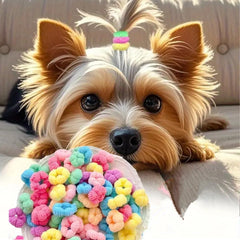 Cuchenhuan candy-colour dog hair ties pack for easy daily grooming