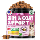 Cudory Omega3 Cats bottle shot highlights easy daily dosing for skin and coat health
