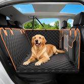 CUIOFREE dog seat cover back seat extender adds space for dogs on long trips.