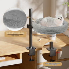 Cuipingoo cat bed removable cushion for easy cleaning and cozy naps.