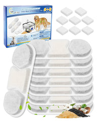 Cunina 8-pack filter for WF120 compatible fountains delivers clean water.