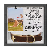 Cupdarow pet memorial frame front view captures memory with photo and collar for a lasting tribute