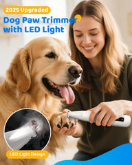 Cupofpet paw trimmer with 18mm widened blade increases shaving area