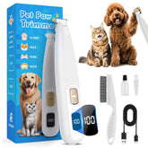 Cupofpet professional paw trimmer with LED light delivers precise paw trimming.