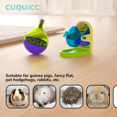 CUQUICC rat enrichment sniffing toy set on floor promotes active play and exploration.