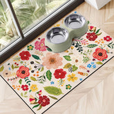 Cuslnox absorbent pet mat water-absorption keeps floors dry after drinks