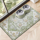 Cuslnox dog food mat absorbs spills for dry floors and easy cleaning