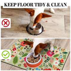 Cuslnox eco pet mat serves as a floor protector, reducing splash and floor wear.