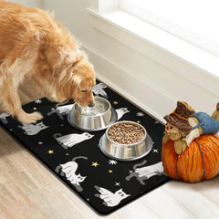 Cuslnox Halloween dog food mat quick-dry surface after meals