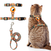 CUSOZWO cat harness escape-proof back view for secure outdoor walks.