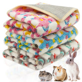 CUSOZWO Guinea Pig Bedding Mat 3-pack in gray blue pink for cozy comfort