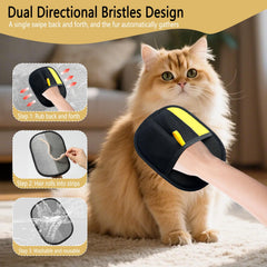 CUSUA glove on sofa removing pet fur during lounge session