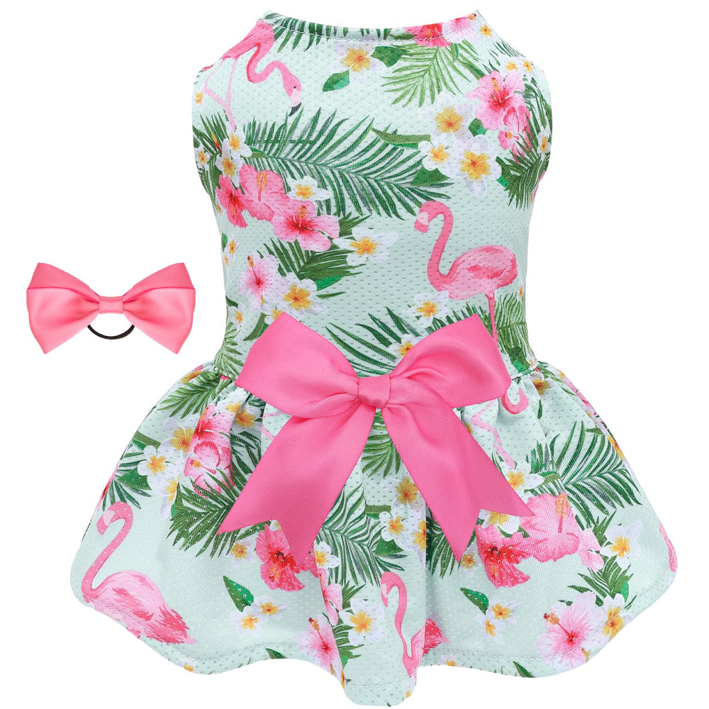 CuteBone dog mesh dress front view showing breathable fabric for summer wear