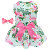 CuteBone dog mesh dress front view showing breathable fabric for summer wear