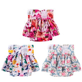 CuteBone female dog diapers skirts 3-pack open view with skirted protection.