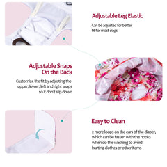 CuteBone ruffled-skirt detail highlights girly style and leak protection