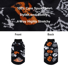 CuteBone skull dog sweater knit texture close-up highlighting cozy warmth.