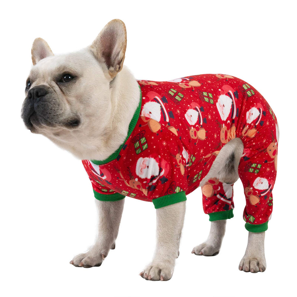 CuteBone small dogs Christmas outfit front view shows cozy holiday styling