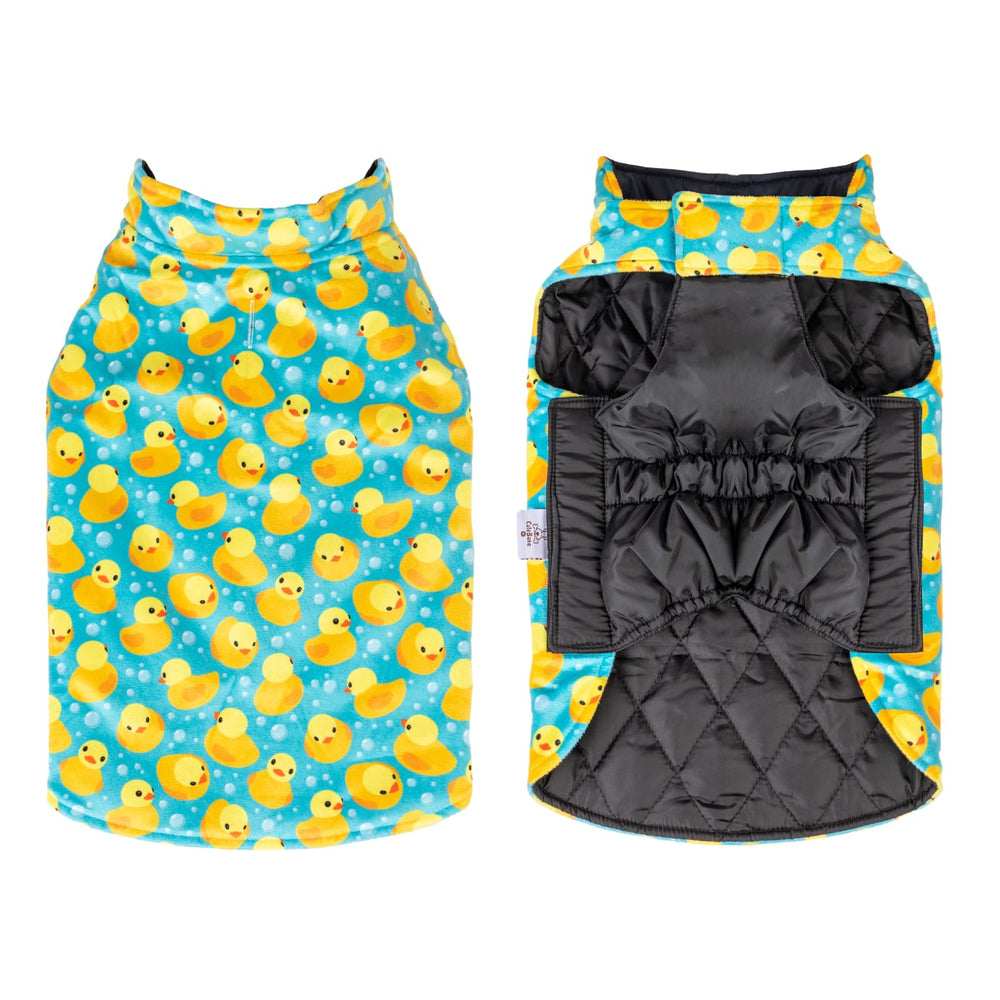 CuteBone winter dog jacket waterproof exterior protects against rain and cold during walks.