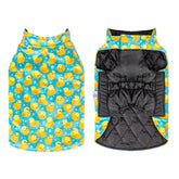CuteBone winter dog jacket waterproof exterior protects against rain and cold during walks.