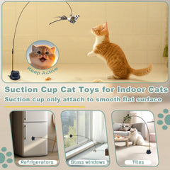 CUUOOT feather replacement set adds fluttery stimulation for cats.