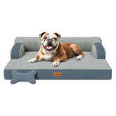 CWAWZ cama para perros ortopédica grande: soporte estable y descanso cómodo.