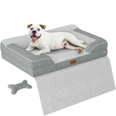 CWAWZ dog bed large with orthopedic foam provides joint-friendly support for restful nights.
