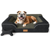 CWAWZ dog bed orthopedic-foam offers joint-supportive comfort for large dogs