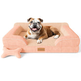 CWAWZ dog bed orthopedic-foam demonstrates joint-supporting comfort for aging pets.