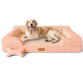 CWAWZ extra large dog bed front view showing roomy space for large dogs with orthopedic support
