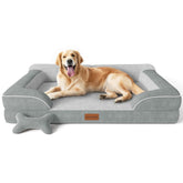CWAWZ extra-large dog bed orthopedic foam supports joints for restful sleep
