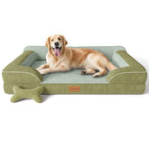 CWAWZ extralarge dog bed front view showing plush velvet and resting area