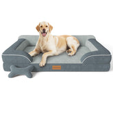 CWAWZ Jumbo Dog Bed foam layers viewed up close show robust orthopedic support.