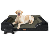 CWAWZ jumbo dog bed orthopedic foam closeup highlighting joint support for aging and large dogs