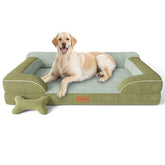 CWAWZ Jumbo Dog Bed orthopedic foam close-up showing supportive structure