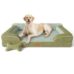 CWAWZ Jumbo Dog Bed orthopedic foam close-up showing supportive structure