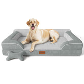 CWAWZ jumbo dog bed with orthopedic foam supports joints for large dogs.