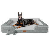 CWAWZ XXL dog bed orthopedic foam close-up showing joint-supporting structure for large dogs.