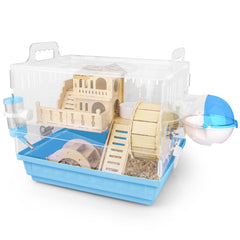 Cycodo 8-in-1 hamster cage front view enables easy monitoring and feeding.