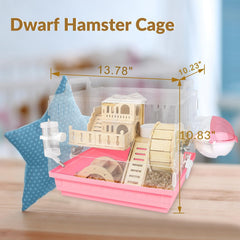 Cycodo hamster hideout wooden accessory provides a cozy nesting retreat.