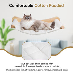 CYDDUP wall-mounted cat bed perches showcase space-saving design.